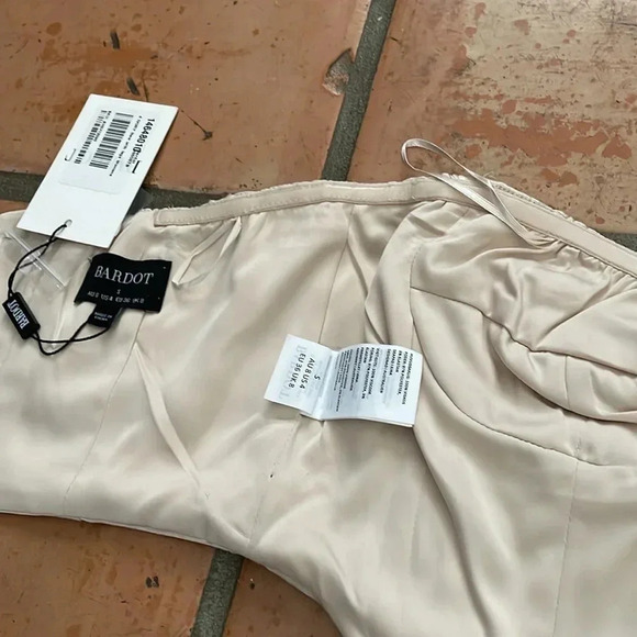 🔷 NEW BARDOT Size 4 Cropped Bustier Top - Picture 9 of 13